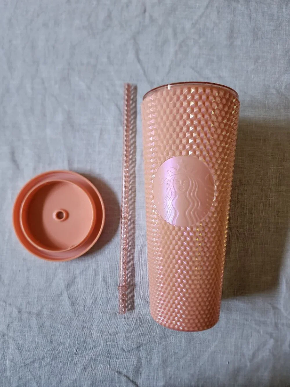Starbucks Iridescent Pink Studded Venti Cold Cup Tumbler (24 oz)